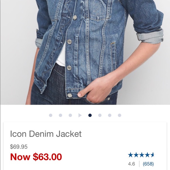 Gap Denim Jacket - Like New - Picture 2 of 2
